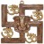decorate india wall hanging of lord ganesha on swastik with om decorative showpiece  -  22.5 cm(alu
