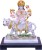 vaah marble look maa durga idol/murti decorative showpiece  -  24 cm(polyresin, multicolor)