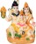 art n hub lord shiva family / shiv parivar / parvati , ganesh idol - marble look handicraft decorat