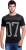 maniac typography, color block men round or crew black t-shirt ML-MENS-AW17-HS-RN-BLACK-CHARC