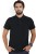 adidas solid men polo neck black t-shirt S98751BLACK