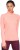 puma solid women round neck pink t-shirt 51593602