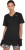 puma solid women v-neck black t-shirt 51571401