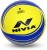 nivia craters volleyball - size: 4(pack of 1, blue, yellow)