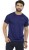 adidas solid men round neck blue t-shirt CE0349MYSINK