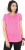 puma solid women round neck pink t-shirt 51279323Pink Glo Heather