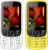 I Kall K6303 Combo of Two Mobile(White, Yellow)
