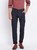 arrow sport slim fit men blue trousers