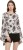 athena casual bell sleeve floral print women white, grey top