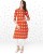 anmi women's ikat, aiyaary collection straight kurta(red) AS17K039B-Red
