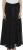 akkriti by pantaloons solid women straight black skirt 110034595BLACK