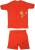 Tintin Baby Boys & Baby Girls Casual T-shirt Shorts(Red)