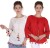 kannan casual 3/4 sleeve solid women white, red top