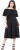 tokyo talkies women a-line black dress TTJ6001922 BLACK