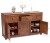the attic solid wood free standing sideboard(finish color - honey)