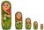 fine craft india set of 5 piece hand paints matryoshka traditional russian nesting stacking wooden 