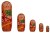 fine craft india set of 5 piece hand paints matryoshka traditional russian nesting stacking wooden 