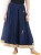biba solid women a-line dark blue skirt MNMCORE13254BLU