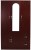 woodness tuscany engineered wood 3 door wardrobe(finish color - brown, mirror included)