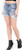 forever 21 distressed women blue denim shorts 00322770-DENIM