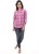 amadore women checkered casual pink shirt 712SH215CC
