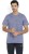 reebok solid men round or crew blue t-shirt DS9885CROYAL