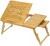 snazzy bamboo wood multipurpose wood portable laptop table(finish color - bamboo color)