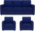 primrose eclipse fabric 3 + 1 + 1 royal blue sofa set