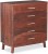furnspace iroko chest of drawers solid wood free standing chest of dra