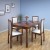 parin solid wood 4 seater dining set(finish color - wengey)