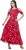 pluss women maxi red dress LDR2930-REDFLOWER