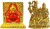 vintan combo set of 2 religious god mehandipur balaji/lord bajrangbali hanuman & shiv parivar idol 