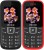 Peace FM1 Combo of Two Mobiles(Black & Red $$ Black)