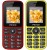Peace P4 Combo of Two Mobiles(Red $$ Black & Yellow $$ Black)