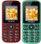 Peace P4 Combo of Two Mobiles(Red $$ Black & Green $$ Black)