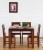 furnspace drusa brizo 4 seater dining set solid wood 4 seater dining set(finish color - brown)