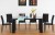 furnspace carter hadley 6 seater dining set engineered wood 6 seater dining set(finish color - blac