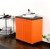 cello novelty compact plastic cupboard(finish color - orange & brown)