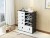 house of quirk shoe cabinet storage organizer plastic free standing sideboard(finish color - black)