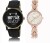 REMIXON Couple Watch With Clasical Look Designer Printed Dial LR 027 _ 215 Analog Watch  - For Coup