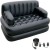 mezire airbed pvc (polyvinyl chloride) 3 seater inflatable sofa(color - black)