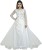 divine international trading co a-line gown(white) Embroidery Gown