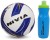 nivia combo of two- one 'storm revolution' football (size-5) and one 'spider' sipper bottle- footba