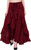 slenor solid women's layered maroon skirt SN-T-4