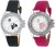 just like stylish analog dial white diamond watch analog watch  - for women