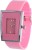 Maxi Retail Square Shape Dial-Pink Analogue Analog Watch  - For Girls