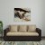 bharat lifestyle tulip fabric 3 seater  sofa(finish color - cream brown)