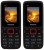 Mymax M40 Combo of Two Mobiles(Black&Red$$Black&Red)