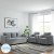 bharat lifestyle lexus fabric 3 + 1 + 1 light grey sofa set