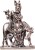 art n hub lord krishna makhan chor shri krishan with cow idol god statue decorative showpiece  -  8
